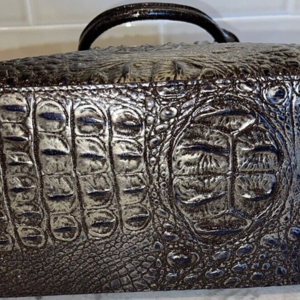 Brahmin Large Duxbury Umbra Melbourne Leather Bag NEW! RARE RETIRED PRICE FIRM - Picture 7 of 12